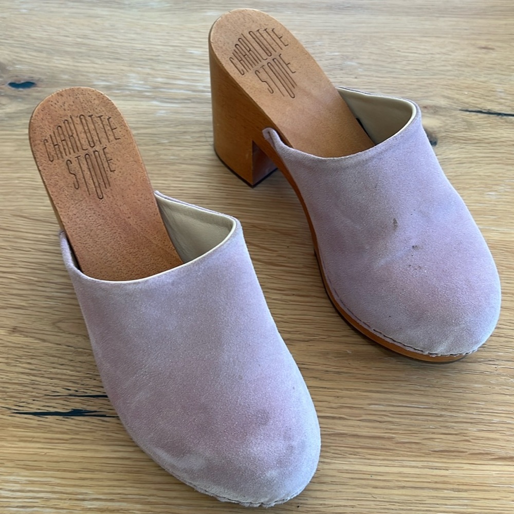 Charlotte Stone suede clog